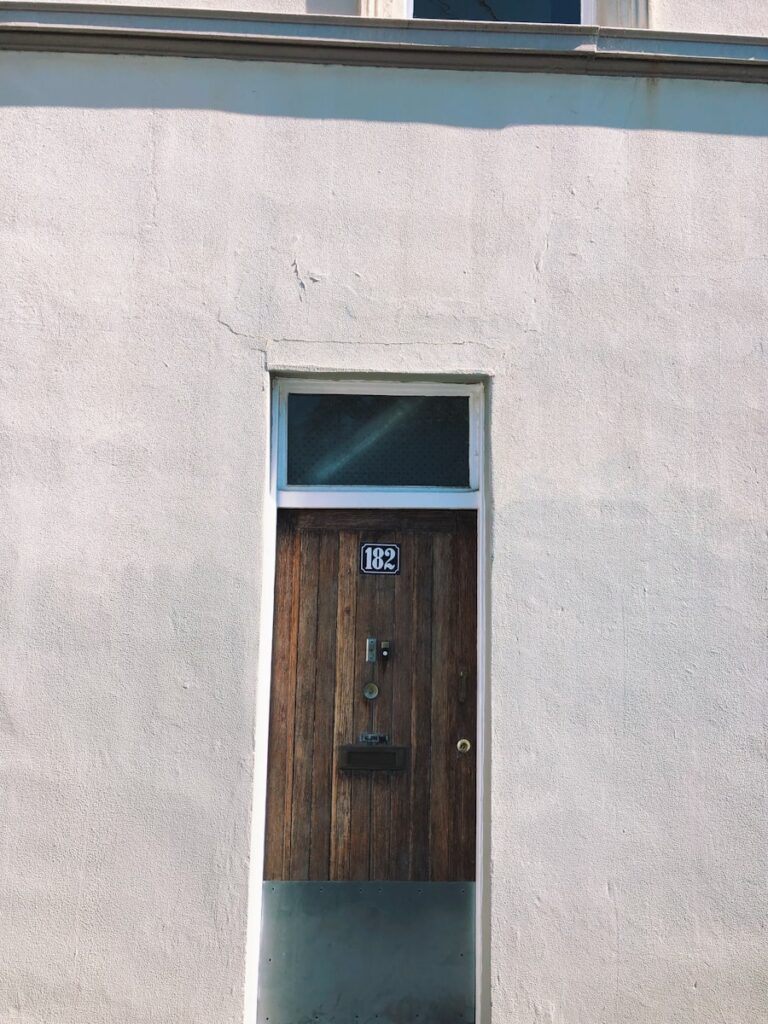 a door on a building